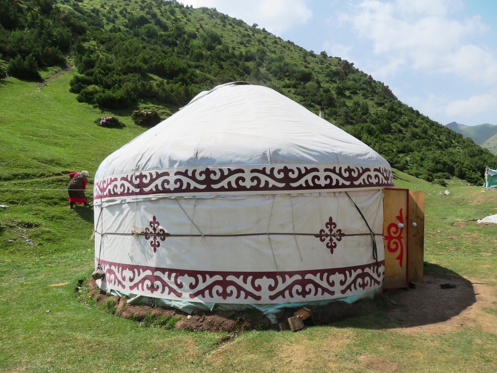 Kyrgyzstán: Pamír, jurta 1